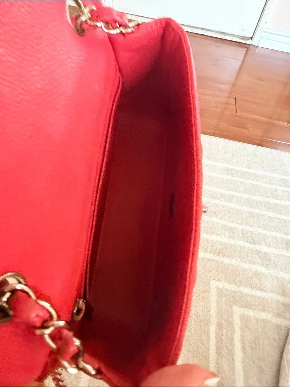 Chanel Fuchsia Pink Quilted Caviar Mini Rectangle